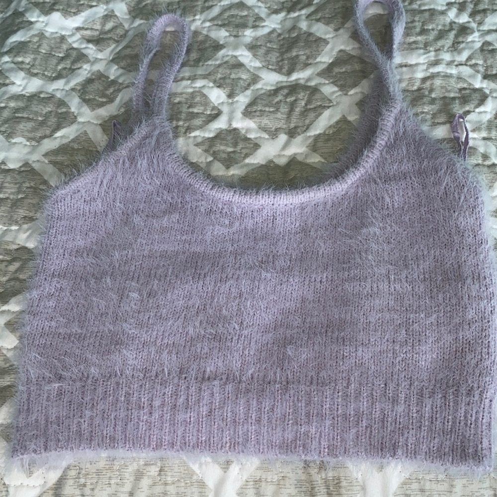 Fuzzy purple crop